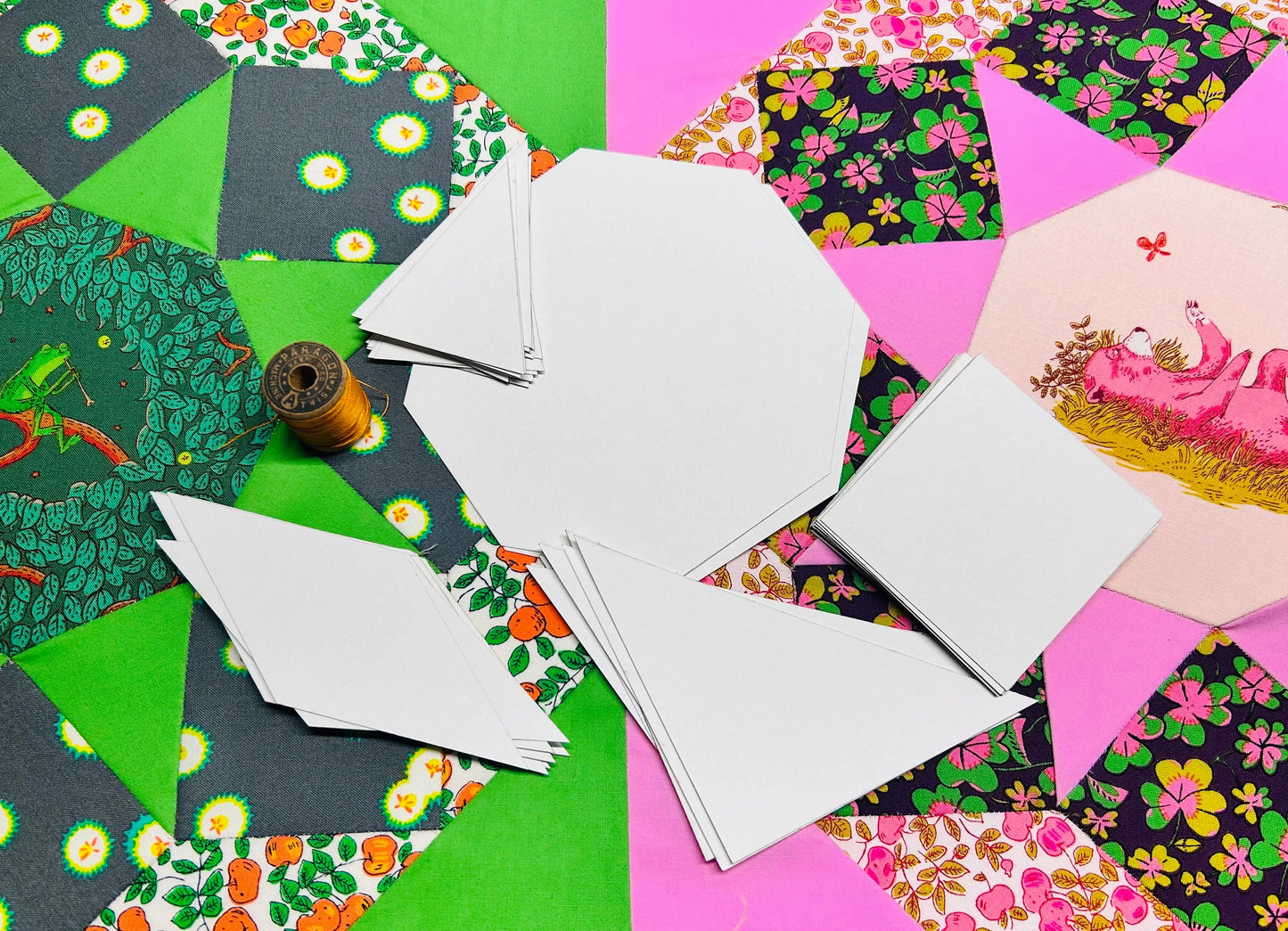 Sunshine Song by Field of Seams Bundle- Complete Paper Pieces + Paper Pattern