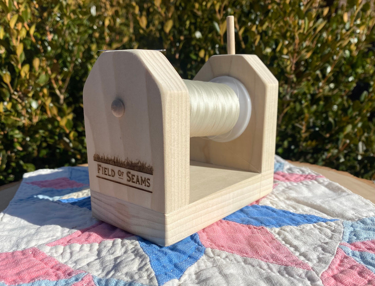 Spool Tool-Handmade Thread Spool Holder-Quilt Binding- Applique-Gift for Quilter-Sewing Organizer-Sewing/Quilting Accessory-Hand Quilting