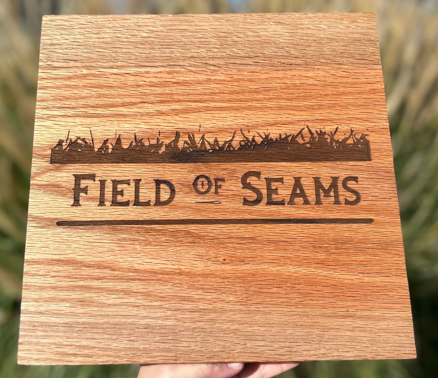 Quilters Block Clapper- Large-Handcrafted from Oak Wood